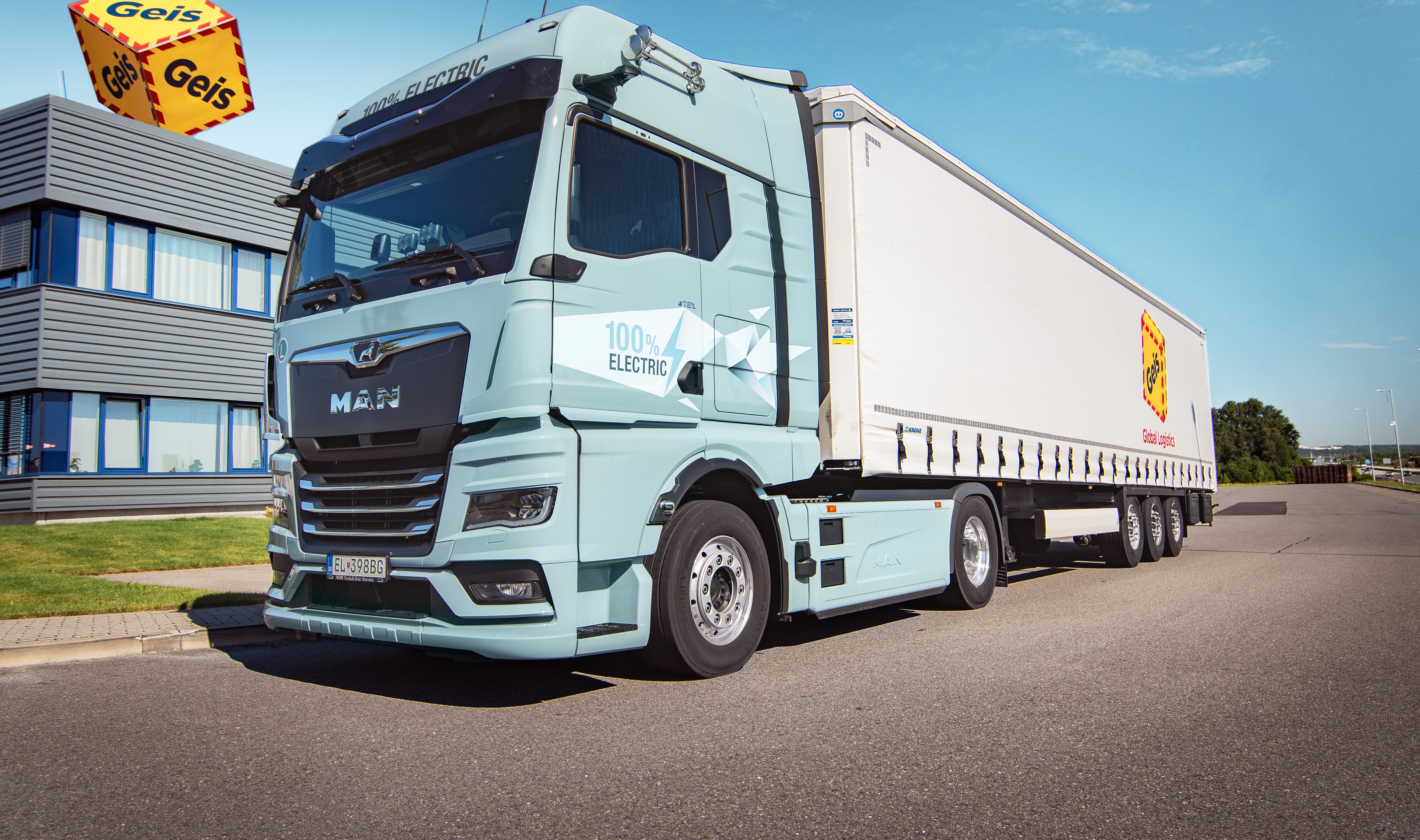 Geis tested the MAN eTGX electric truck