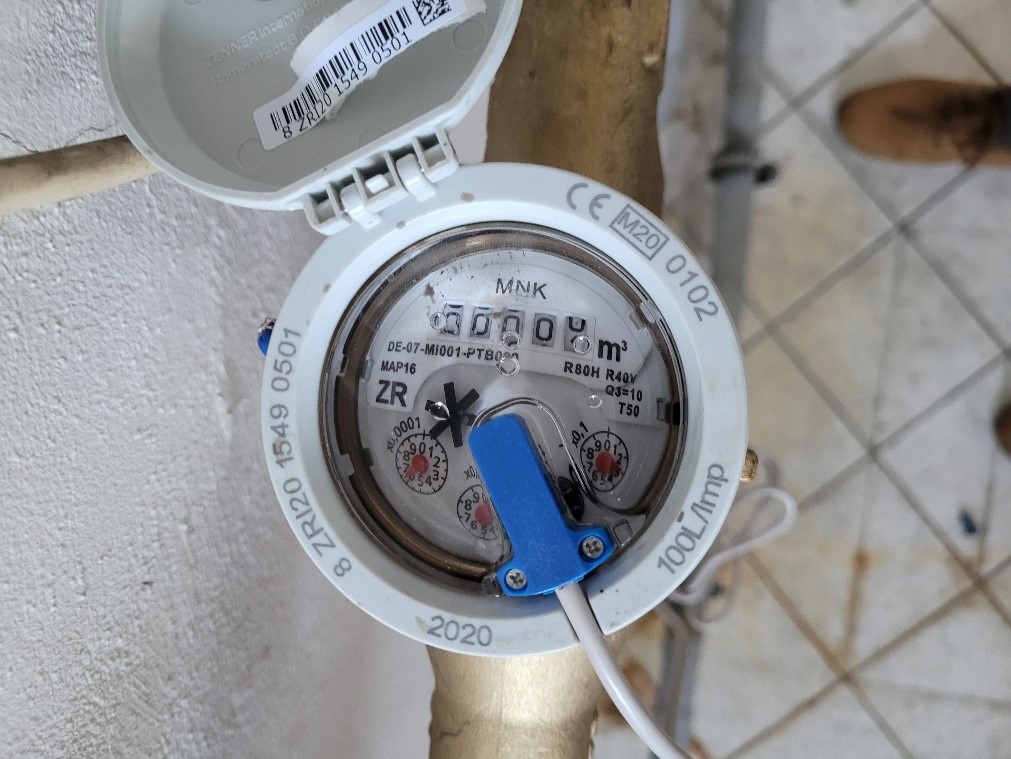 Installed energy meter